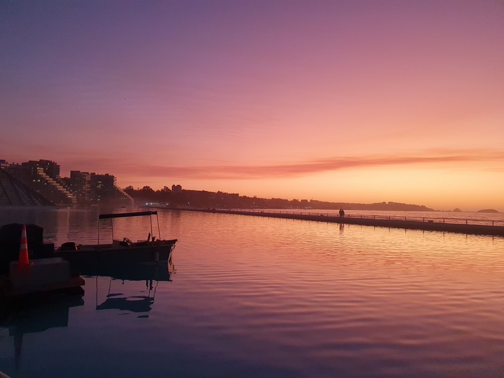 Sunset,in,san,alfonzo,del,mar,,algarrobo,,chile.algarrobo,is,one