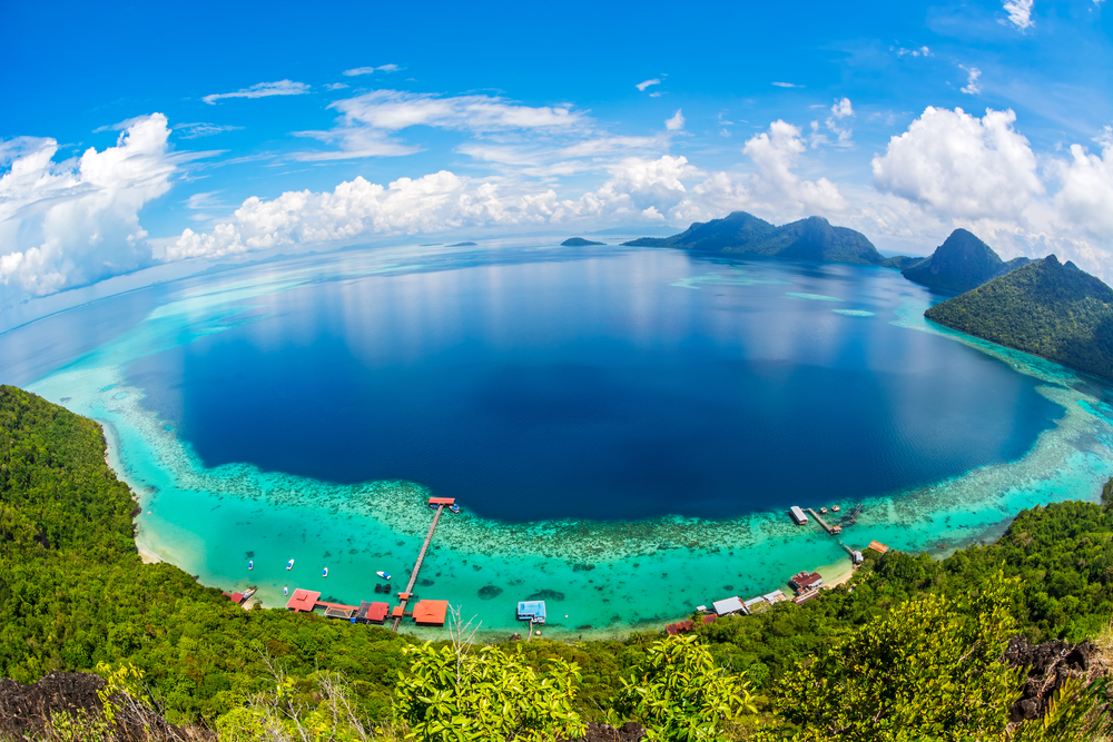 Malaysia,sabah,borneo,scenic,view,of,tun,sakaran,marine,park